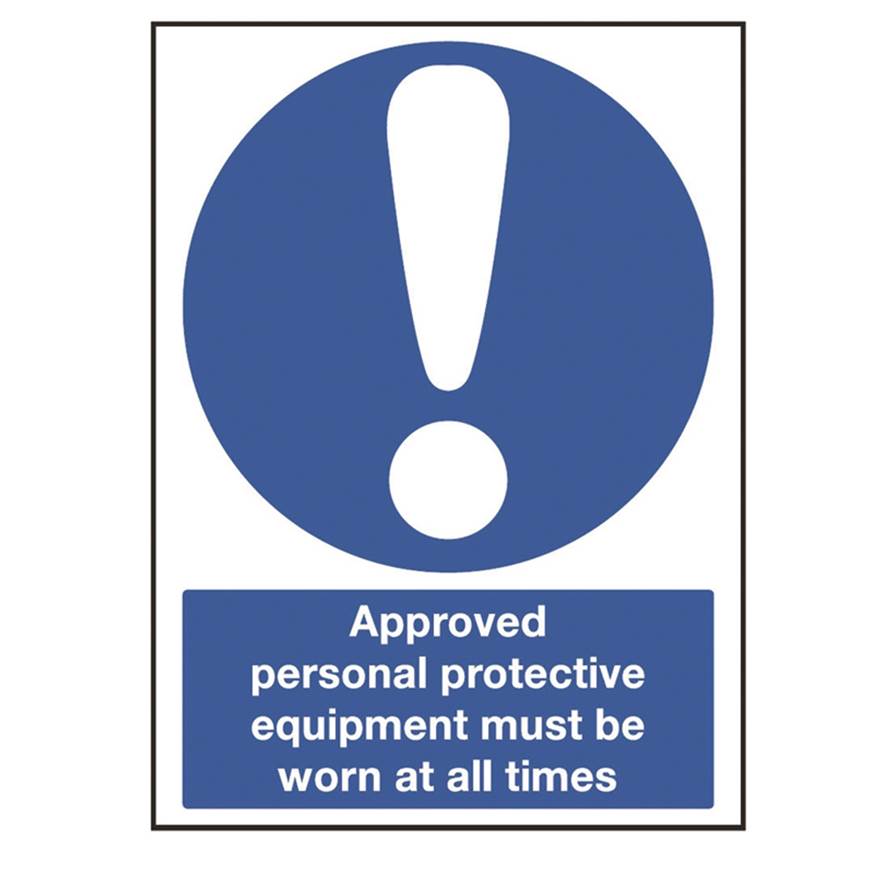 Picture of Approved Personal Protective Equipment Must Be Worn Sign