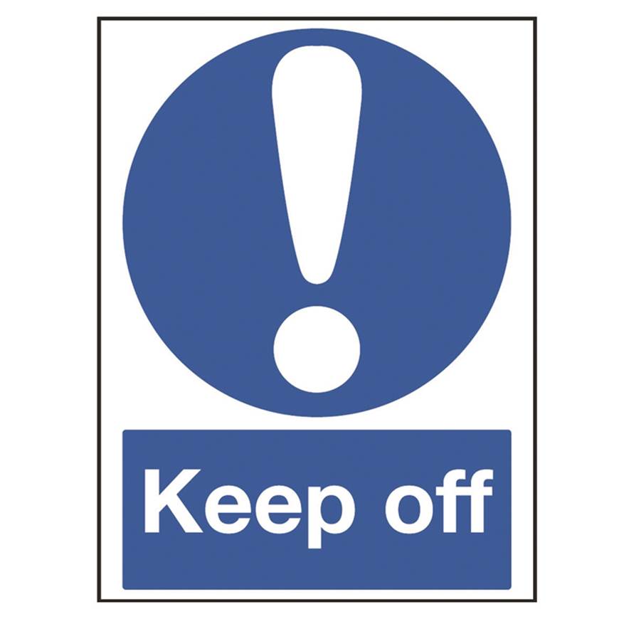 Picture of Keep Off Sign