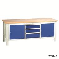 Picture of Heavy Duty Workbenches with 3 Drawer Set & 2 Cupboard Units