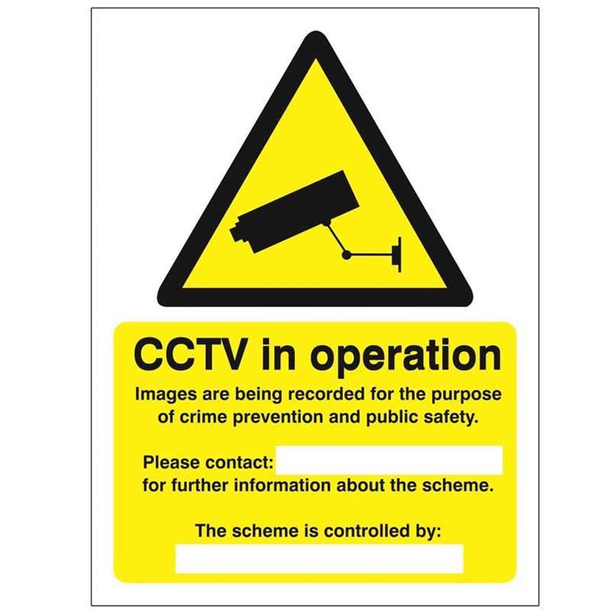 Picture of CCTV In Operation Sign