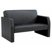 Picture of Face Bonded Leather Two Seat Reception Sofa